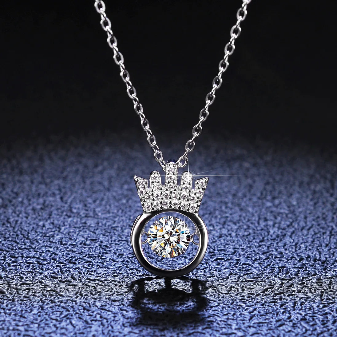 ✨Platinum Pt950 Moissanite 0.5ct Pendant