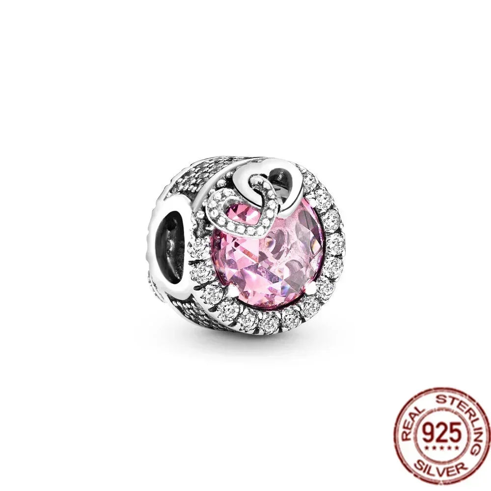 925 Sterling Silver Pink Love Potion Charm – Premium Sparkling Beads