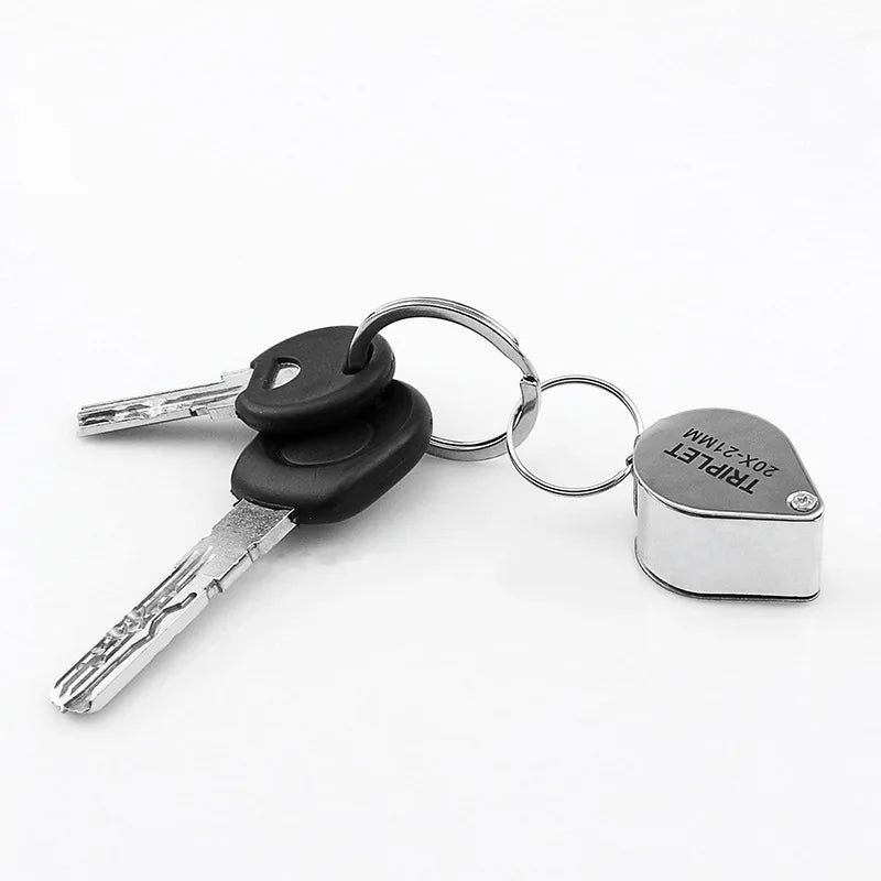 30X Metal Jewelry Magnifying Glass – Foldable Jeweler's Eye Loupe