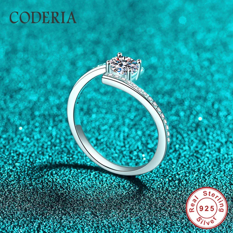 ✨ 0.5CT D-Color VVS1 Moissanite Ring – GRA Certified