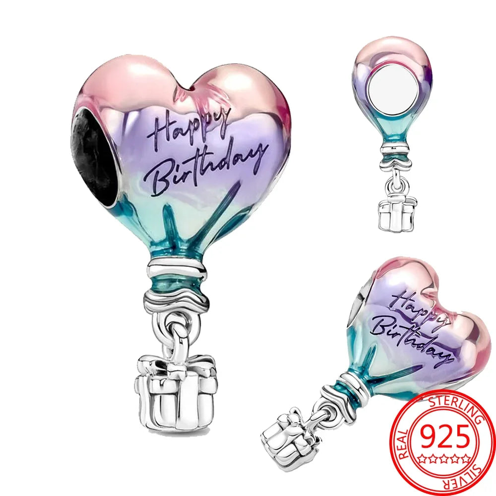 925 Sterling Silver Pink Love Potion Charm – Premium Sparkling Beads
