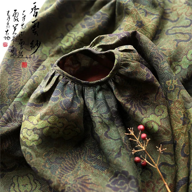 Women's Luxe Printed Blouse