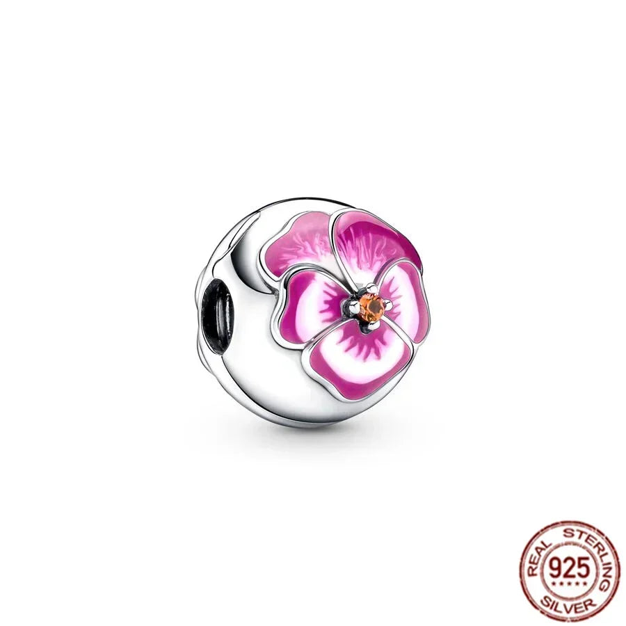 925 Sterling Silver Pink Love Potion Charm – Premium Sparkling Beads