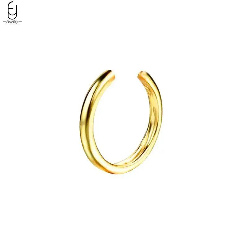 ✨Minimalist 24K Gold-Plated Ear Cuff – No Piercing Needed