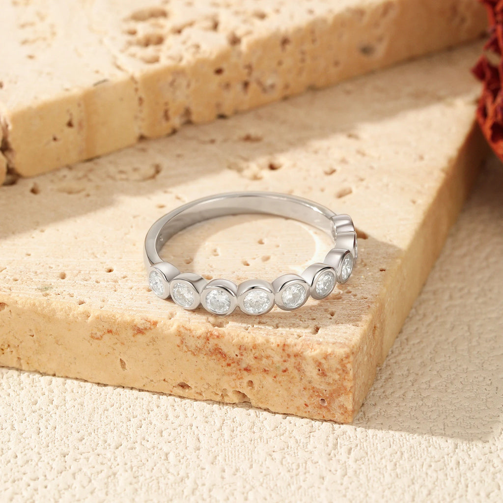 ✨ MODIAN 925 Sterling Silver Sparkle Ring for Women