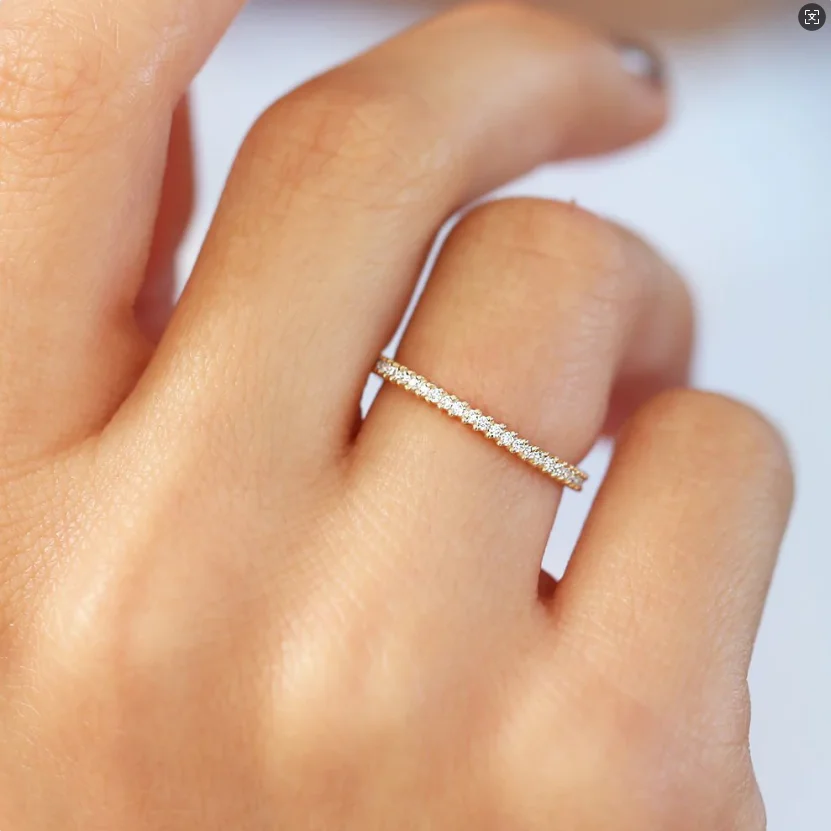 ✨ OXTAO 925 Sterling Silver Minimalist Ring