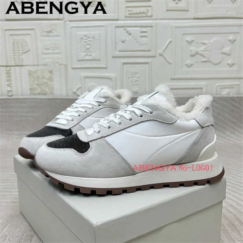 ✨ Luxe Wool-Lined Sneakers