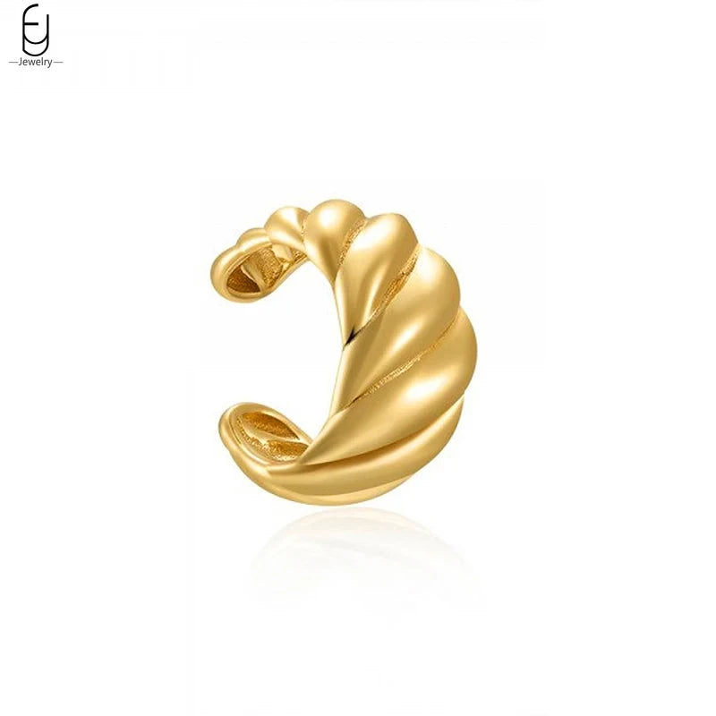 ✨Minimalist 24K Gold-Plated Ear Cuff – No Piercing Needed