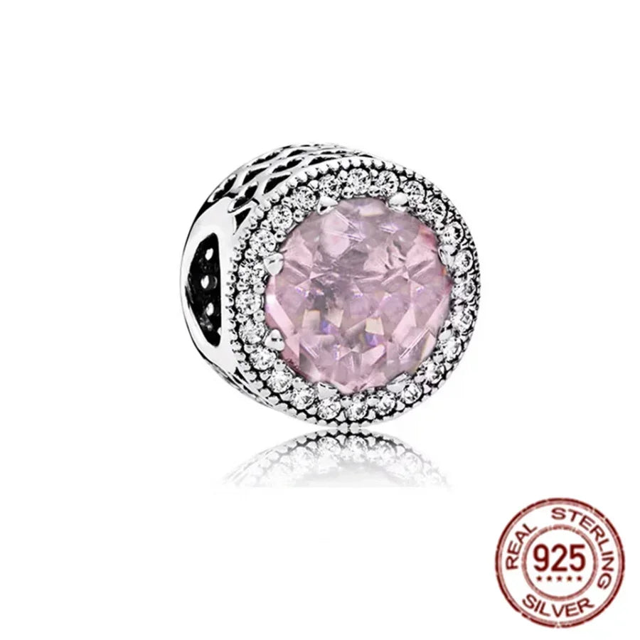 925 Sterling Silver Pink Love Potion Charm – Premium Sparkling Beads