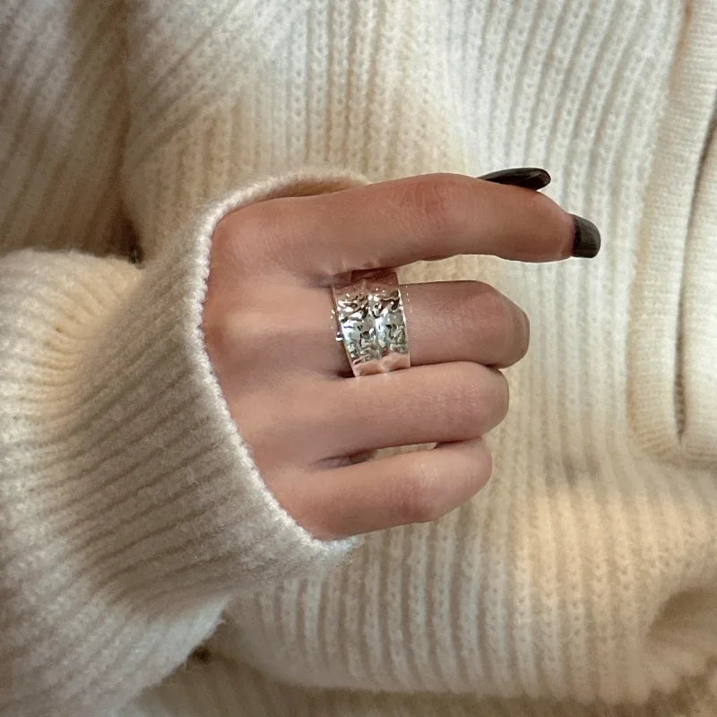 ✨ 925 Sterling Silver Korean-Style Niche Ring