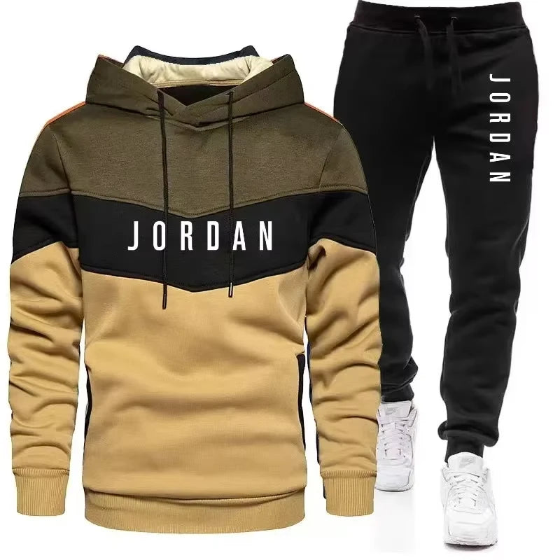 Men's Colorblock Jogging Set