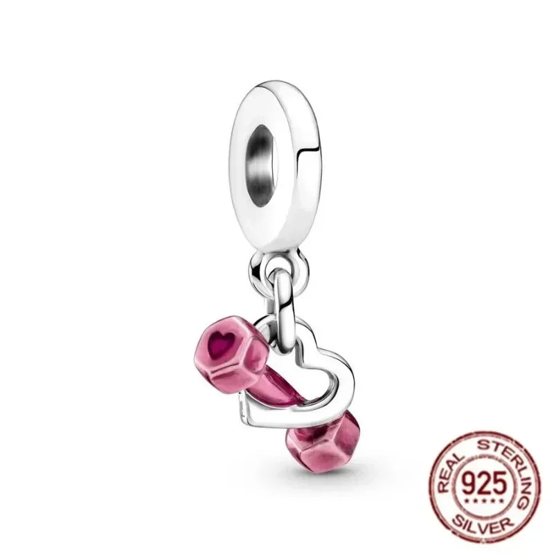925 Sterling Silver Pink Love Potion Charm – Premium Sparkling Beads