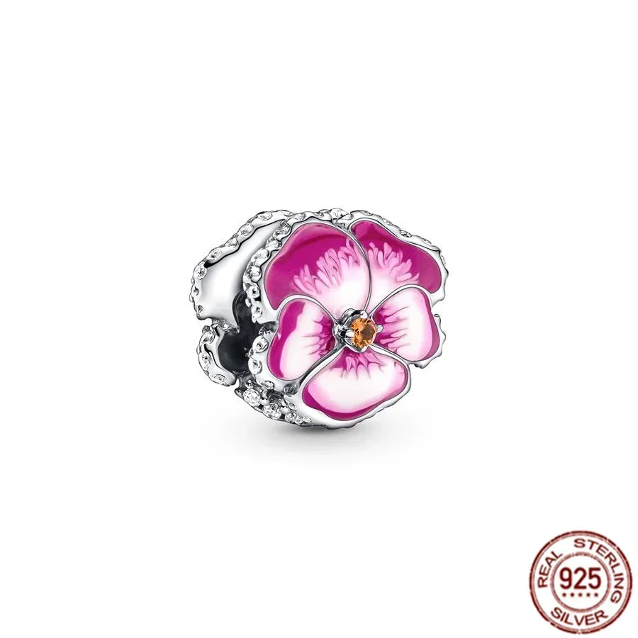 925 Sterling Silver Pink Love Potion Charm – Premium Sparkling Beads