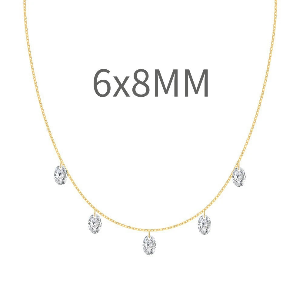 ✨ 925 Sterling Silver Sparkling Link Necklace