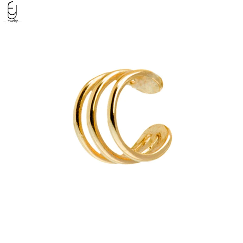 ✨Minimalist 24K Gold-Plated Ear Cuff – No Piercing Needed